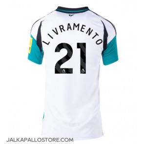 Newcastle United Tino Livramento #21 Vieraspaita Naisten 2024-25 Lyhythihainen